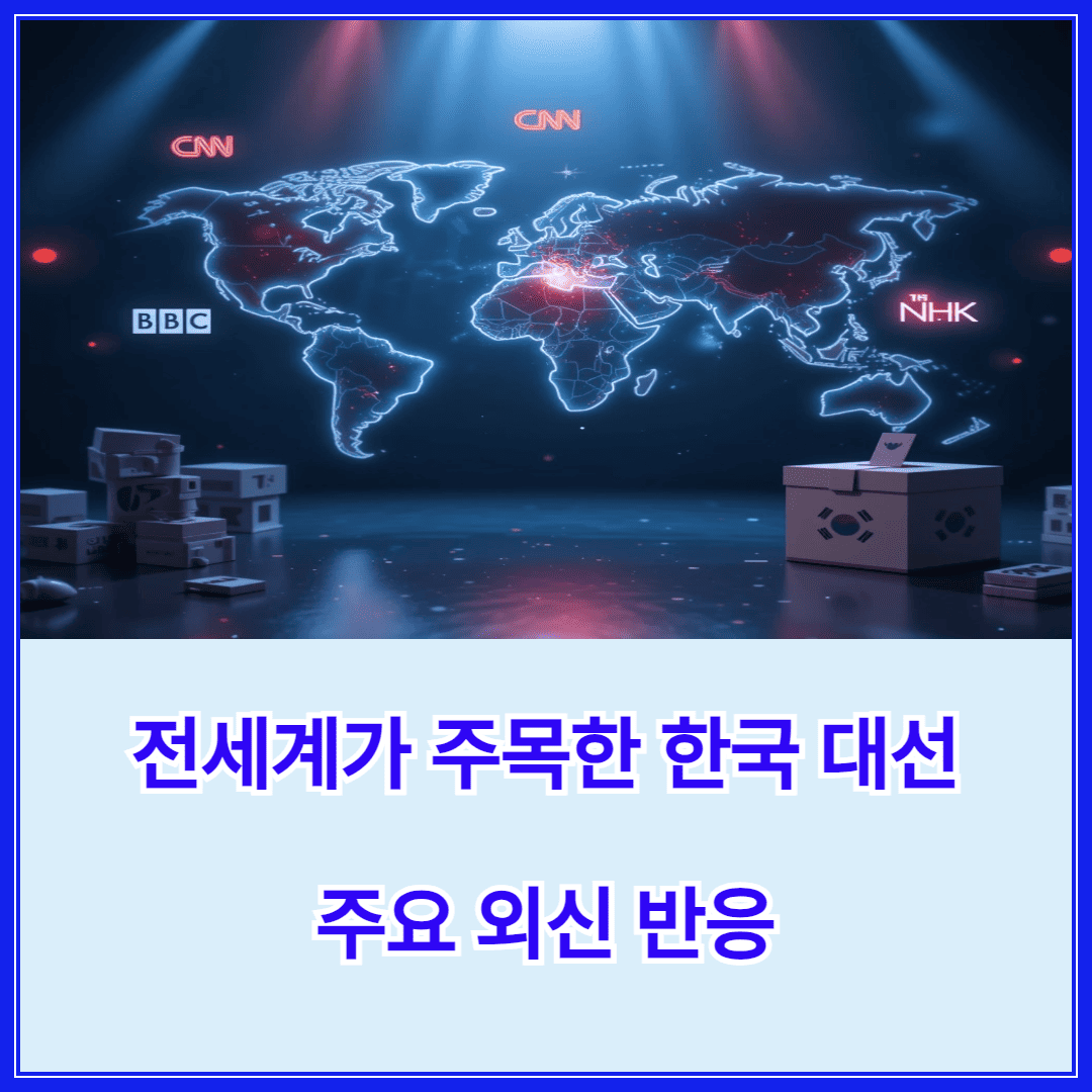 21대 대선 주요 외신 반응