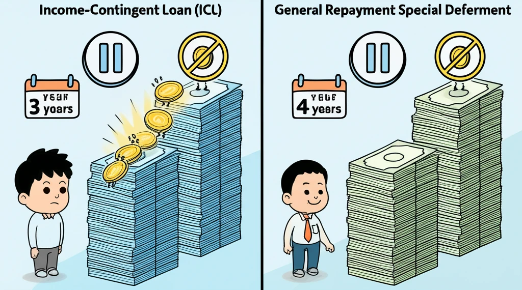 학자금 대출 유예 제도, ICL 일반..