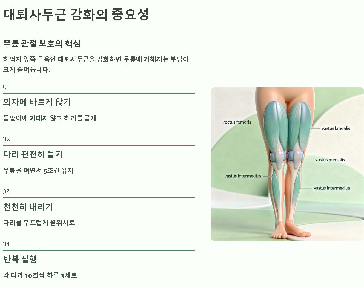 관절염에 좋은 음식 운동