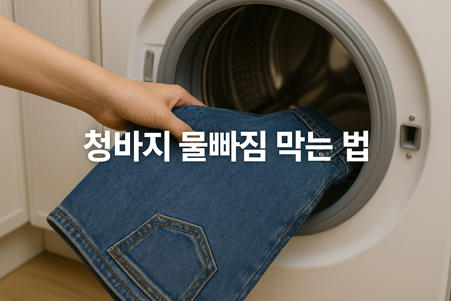 새 청바지 오래 입는 법 ✅ 물빠짐 방지 세탁법 총정리