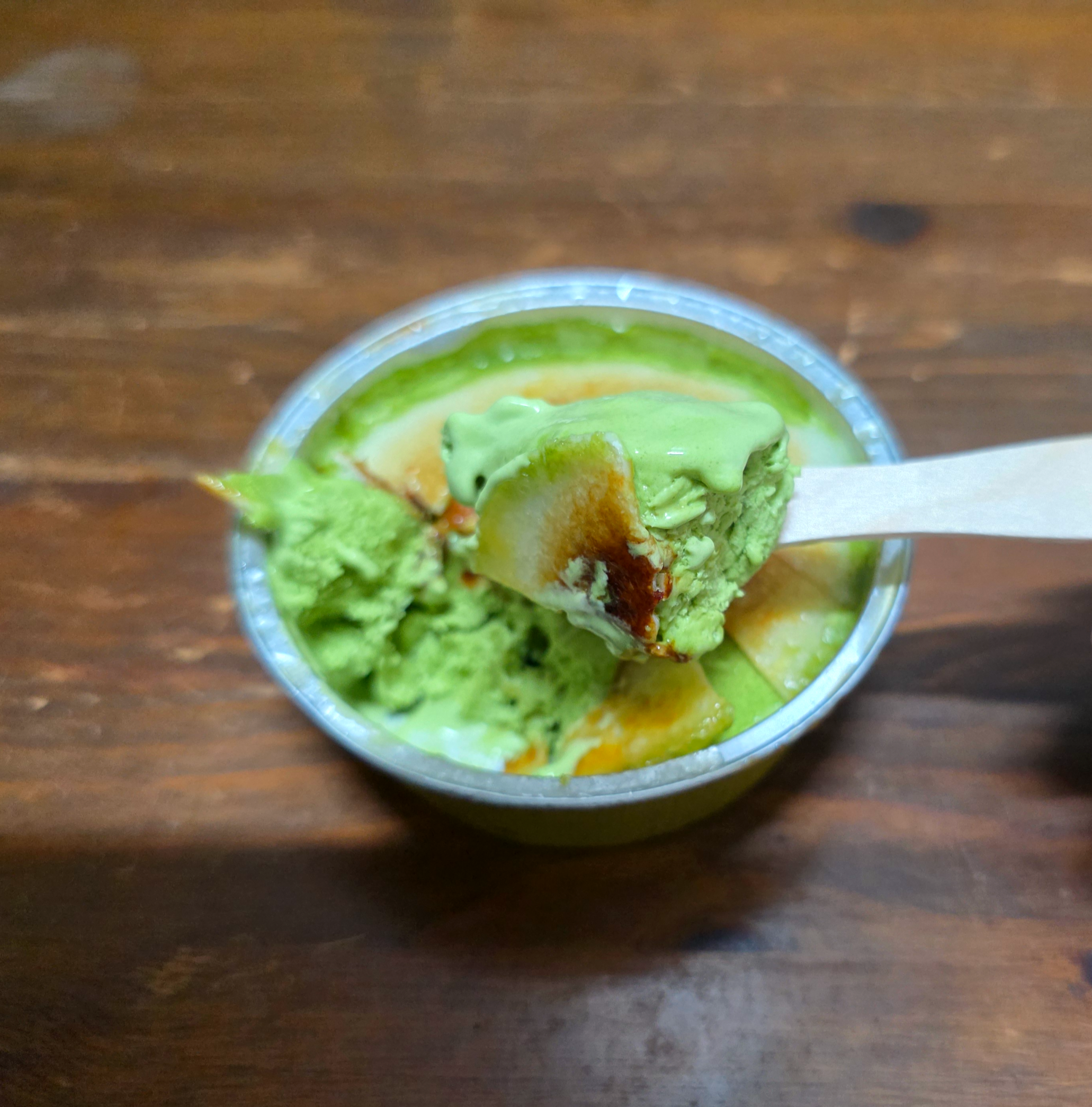 편의점아이스브륄레말차맛