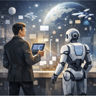 AI와 인간이 협업하는 이미지