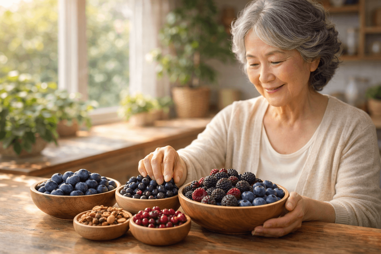 60대 여성 베리 선택 (골다공증, 피부노화, 면역력)