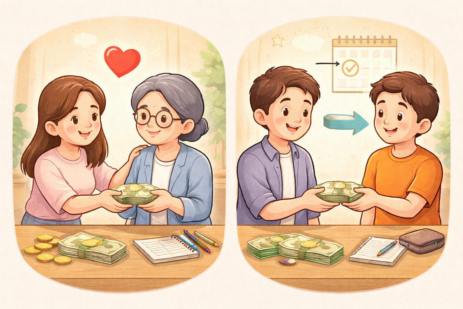 “도와준 거예요”와 “빌려준 거예요”의 차이-말로 한 약속이 왜 문제가 될 수 있을까요?