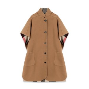 버버리 리버시블 울 블랜드 체크 여성 케이프 4069863