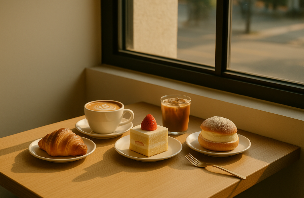 디저트 카페 사진