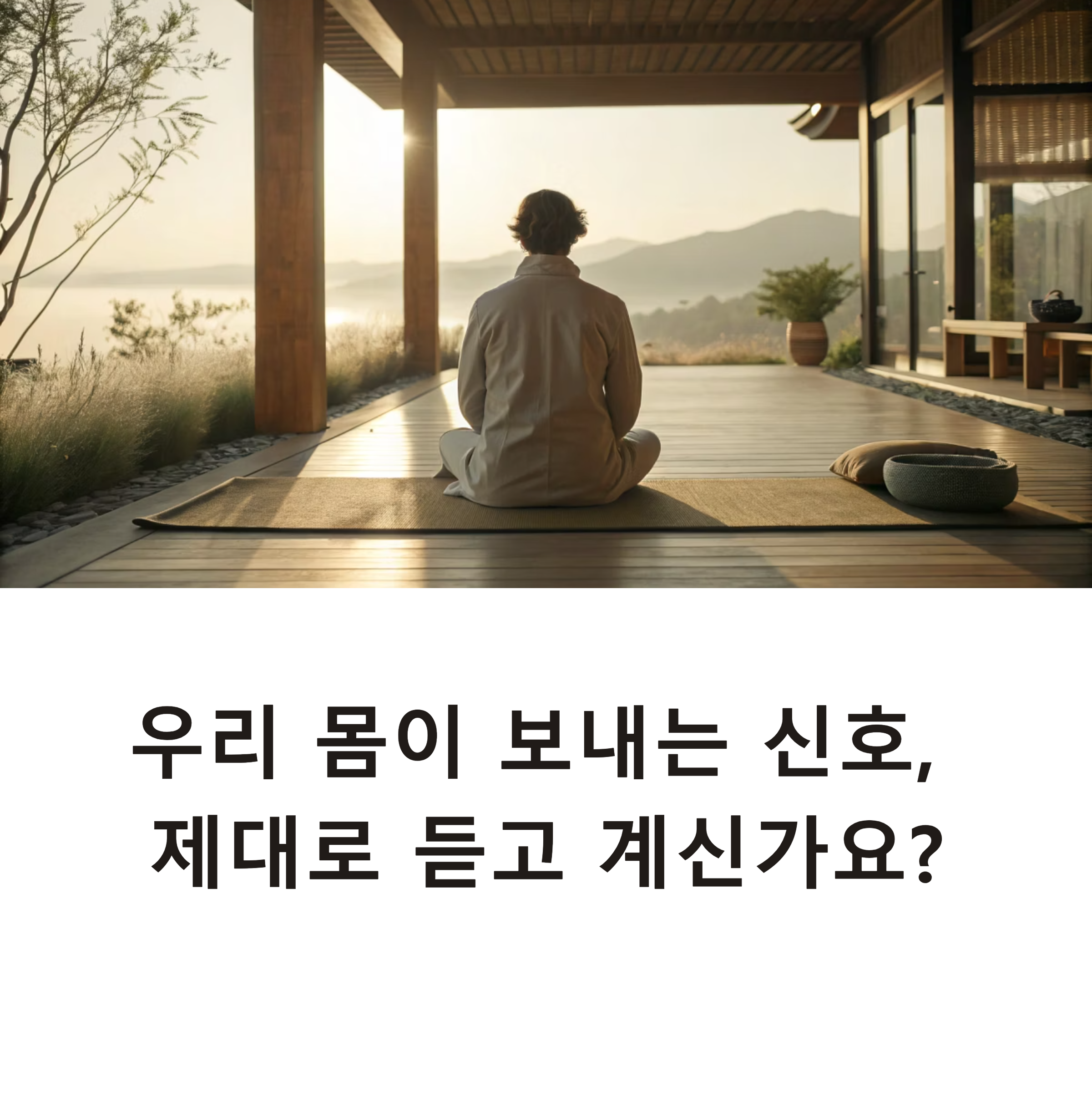 우리 몸이 보내는 작은 신호