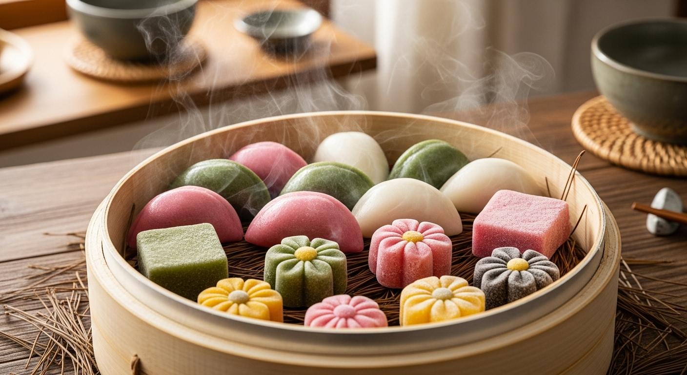 냉동송편 냉동떡 찌는법 조리시간