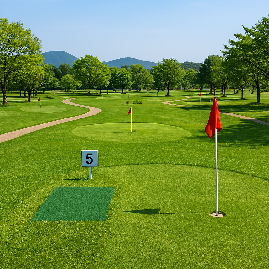 파크골프장 잔디 전경