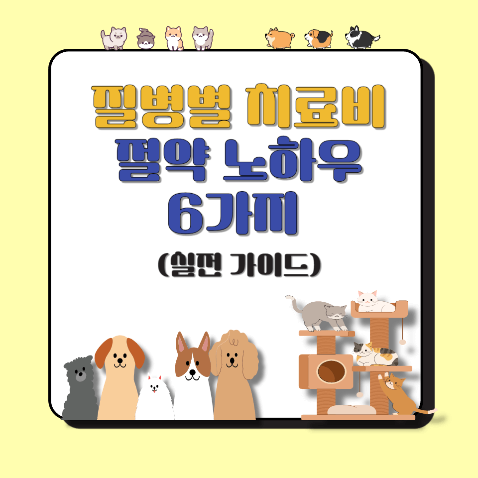 질병별 치료비 절약 노하우 6가지 (실전 가이드)