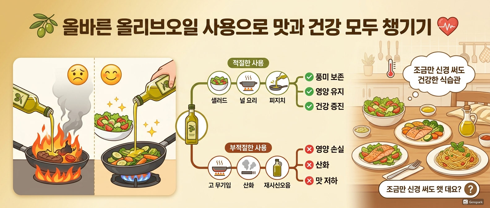 올바른 올리브오일 사용으로 맛과 건강 모두 챙기기