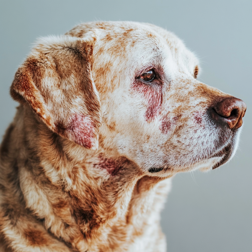 Dog allergic dermatitis