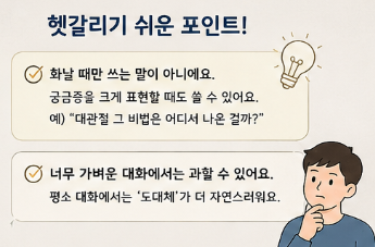 대관절 뜻, 도대체랑 뭐가 다를까? 헷갈리는 우리말 쉽게 정리7
