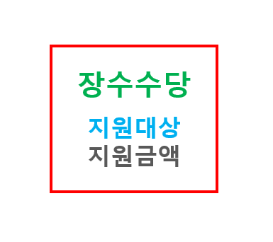 기초연금 장수수당 효도수당 지원대상 지원금액 지원자격