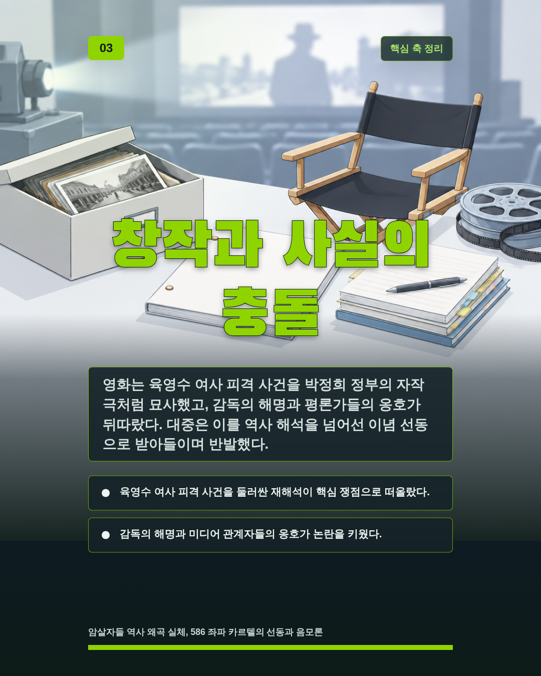 창작과 사실의 충돌