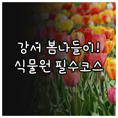 강서구 봄맞이 가볼 만한 곳 서울식물..