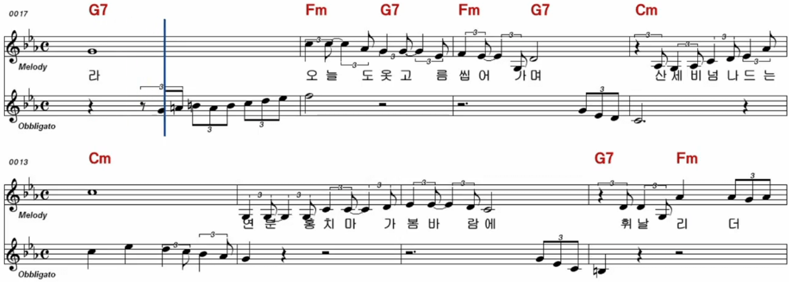 양지은(백설희) 봄날은 간다 악보