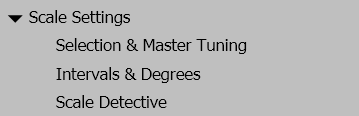 Scale Settings