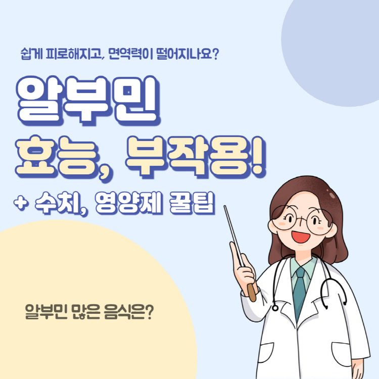알부민의 효능 부작용 수치 영양제 및 주사 가격 총정리(+알부민 많은 음식)