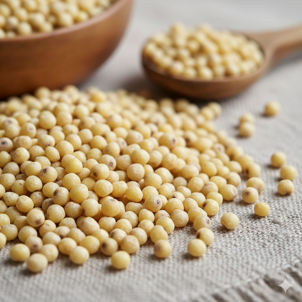 항암 효과와 항산화 성분이 풍부하여 면역력 강화에 도움을 주는 신선한 노란색 기장