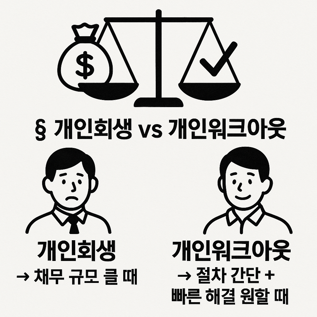 개인회생, 개인워크아웃, 채무조정, 연체자 지원, 신용회복, 법원 회생절차, 신용회복위원회, 채무탕감, 연체이자 감면, 무료 채무상담