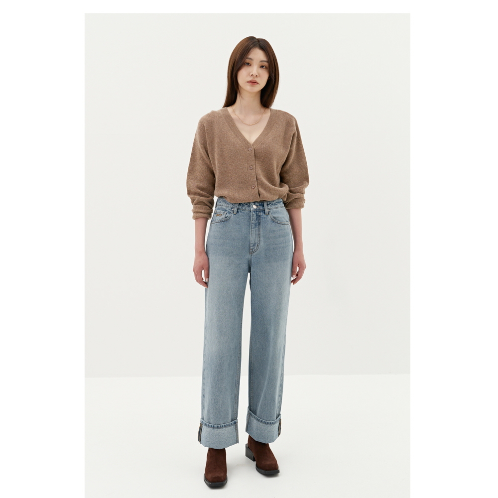 여성 와이드핏 메종 M59 미드 워시드 플랙진 PJTO5MSM595