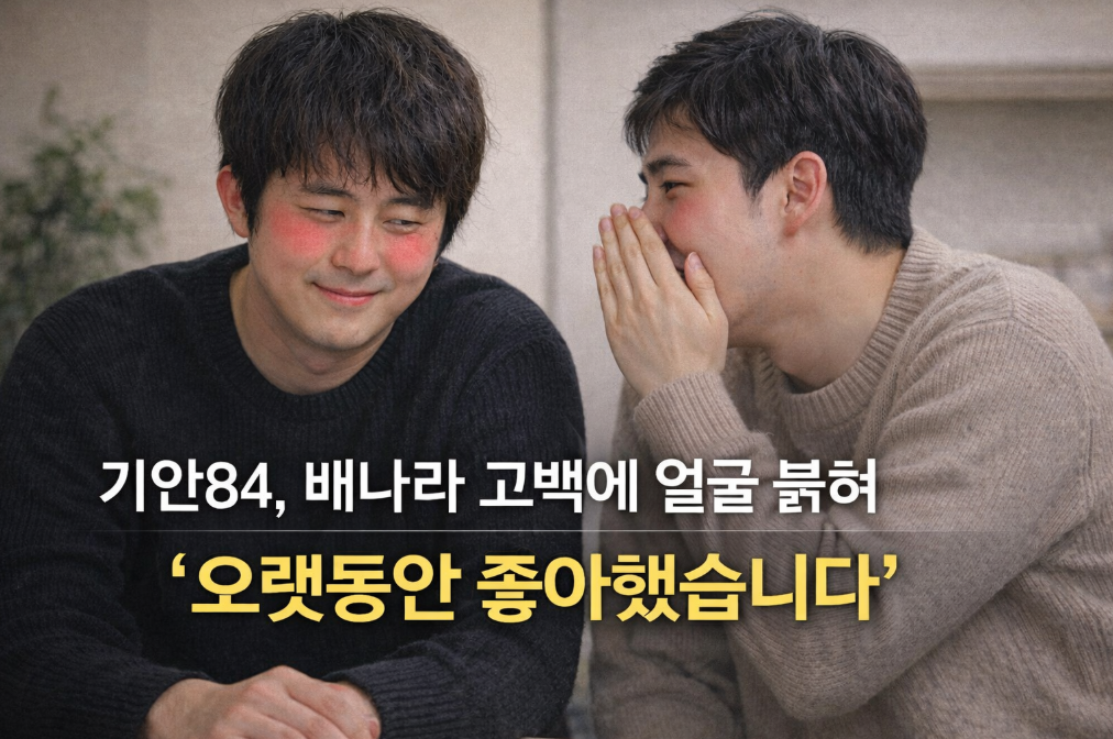배나라가 기안84에게 고백한 현장, 오랜 짝사랑 드디어 이뤄졌다