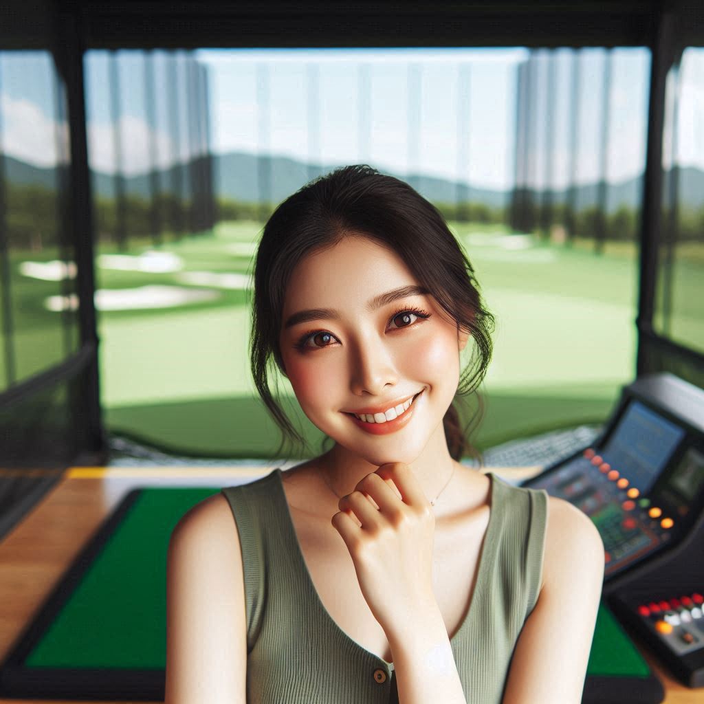 스크린골프장 배경