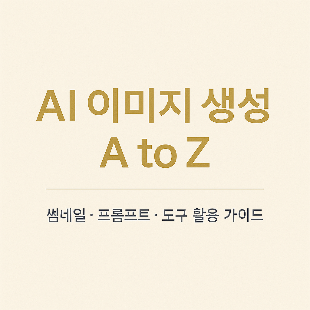 AI 이미지 생성 A to Z 가이드 썸네일