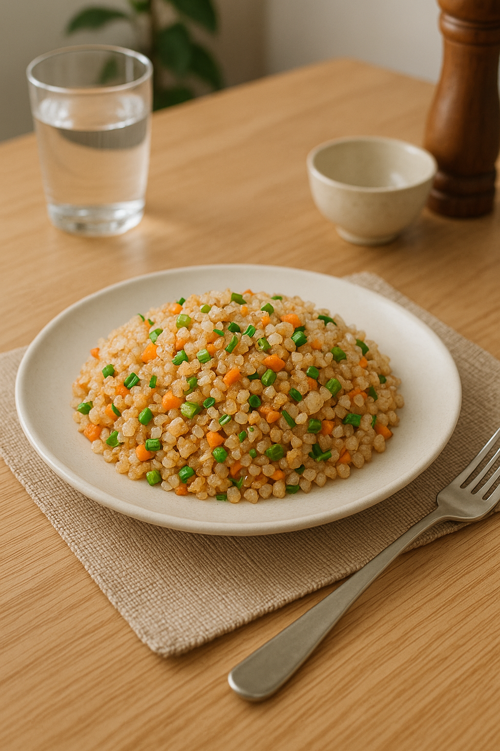 다이어트식단으로 먹는 곤약볶음밥