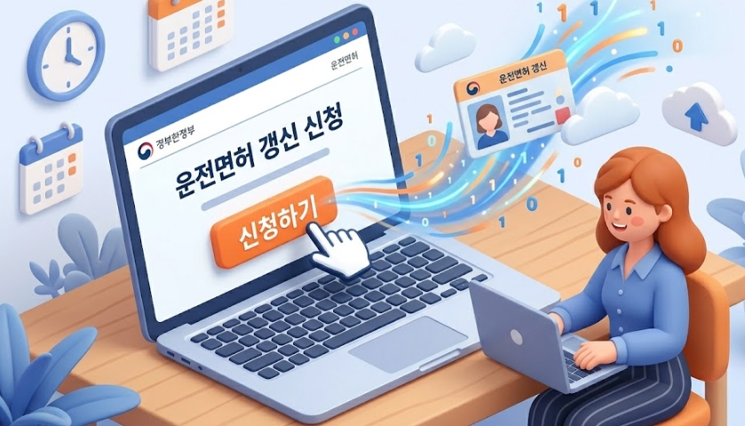 운전면허증 갱신기간 및 신청방법 안내