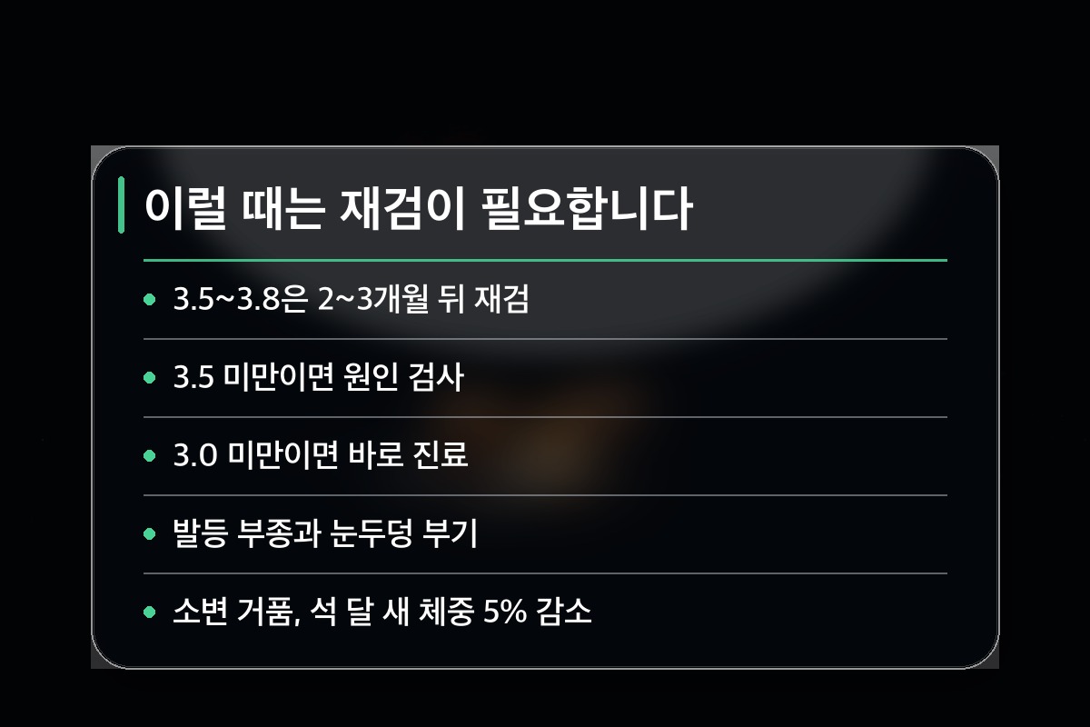 알부민 수치 이 정도라면 재검을 받아 보시기 바랍니다