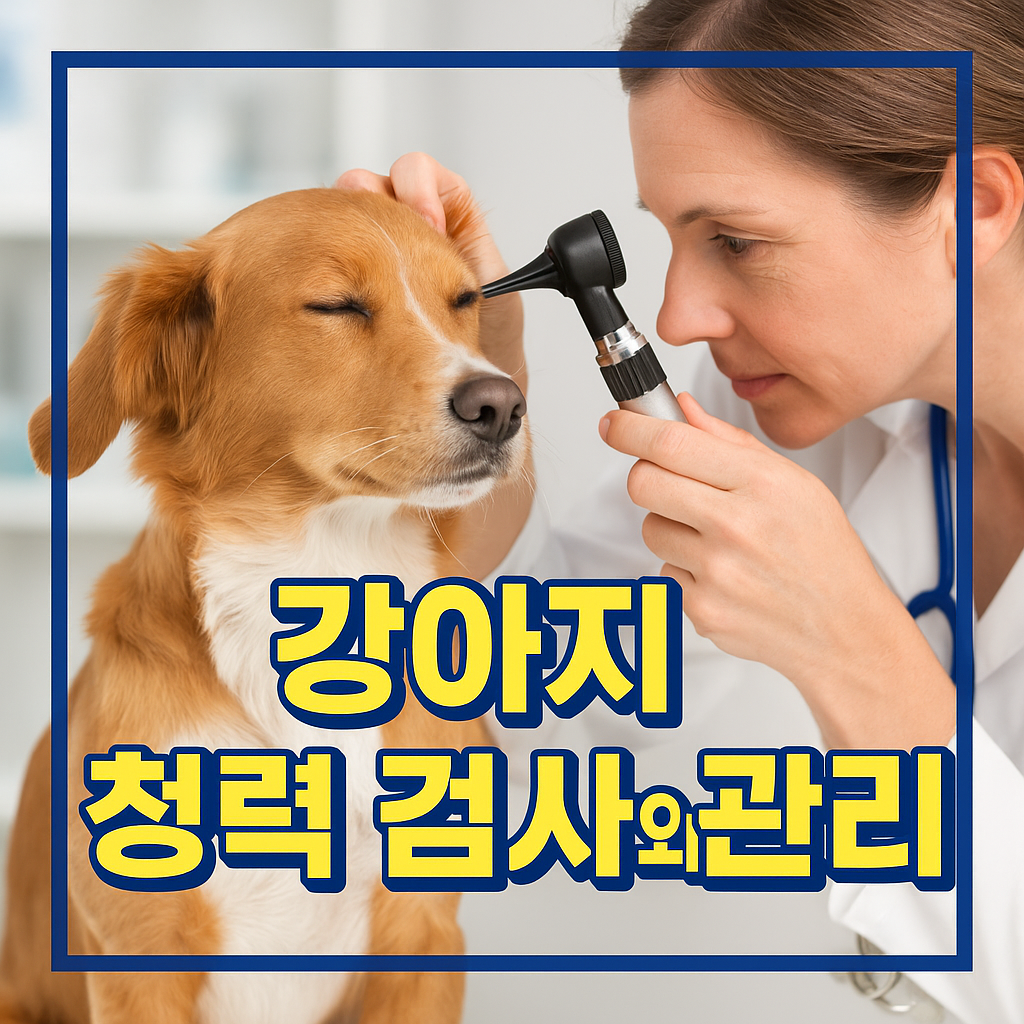 강아지 청력 검사와 관리