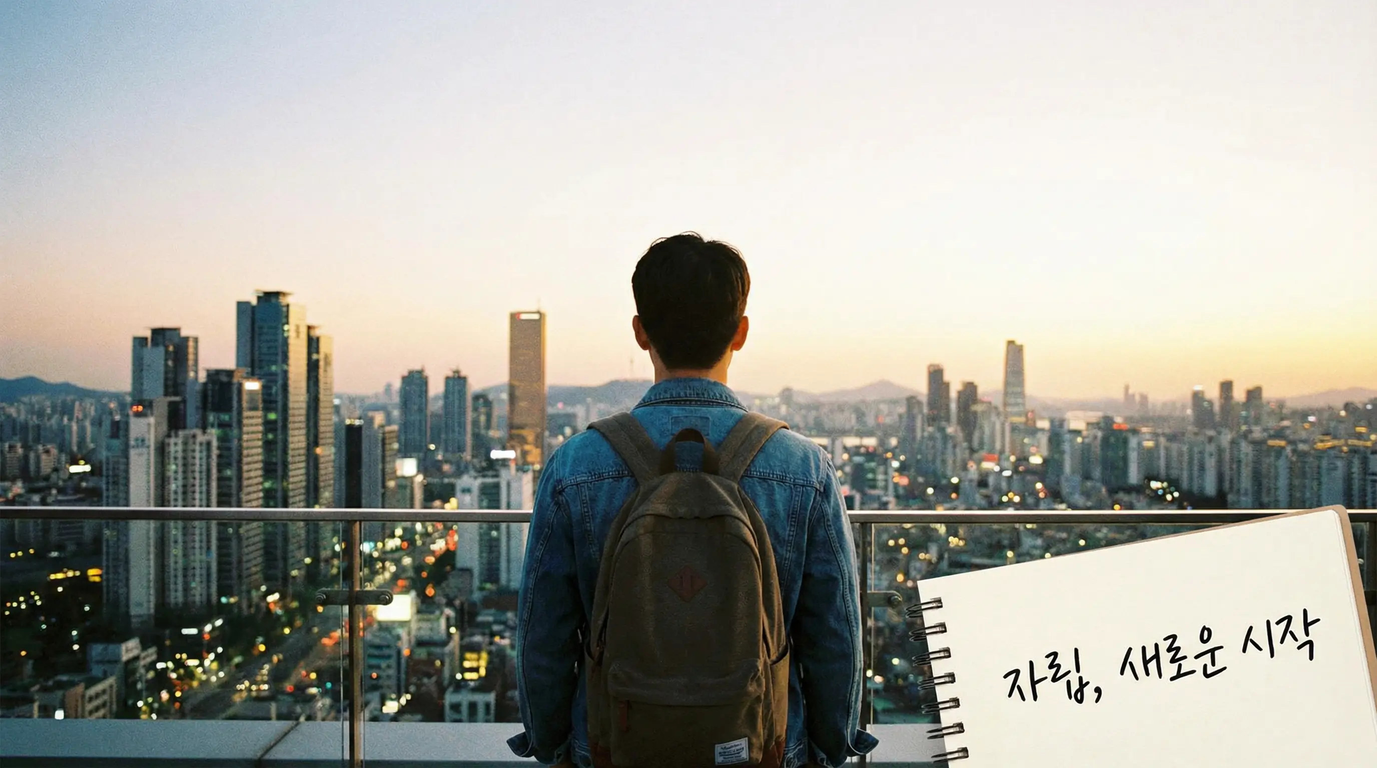 홀로서기를 준비하며 도시를 바라보는 자립 준비 청년의 희망 섞인 뒷모습