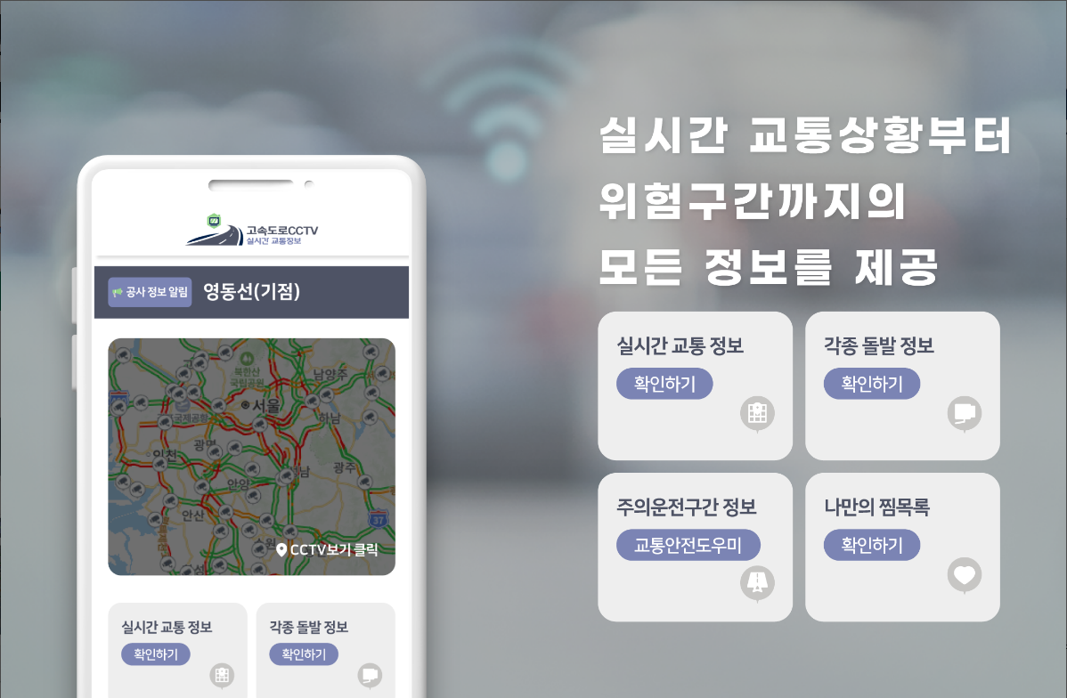 실시간 교통상황, 고속도로 교통정보 CCTV