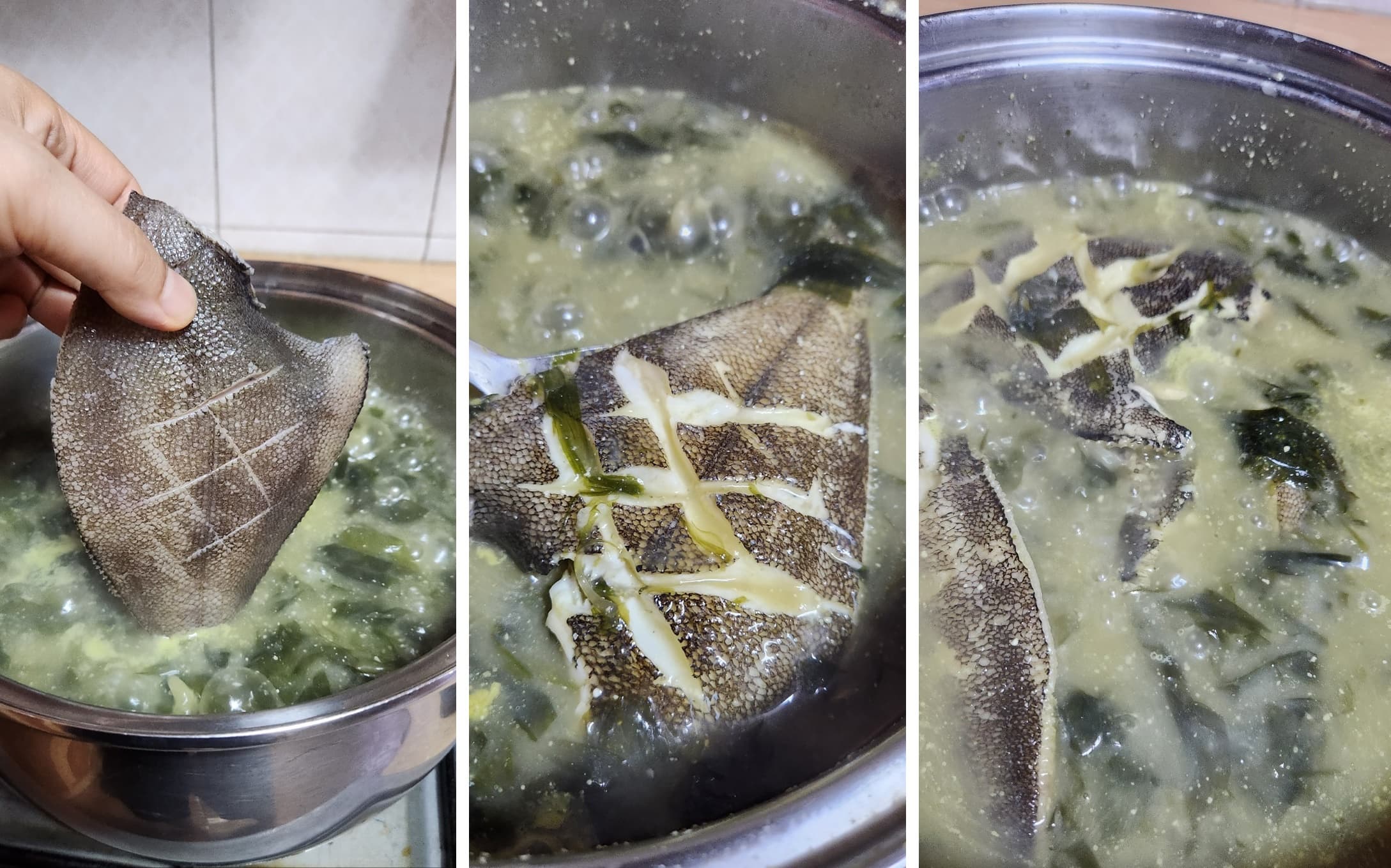 가자미미역국끓이는방법