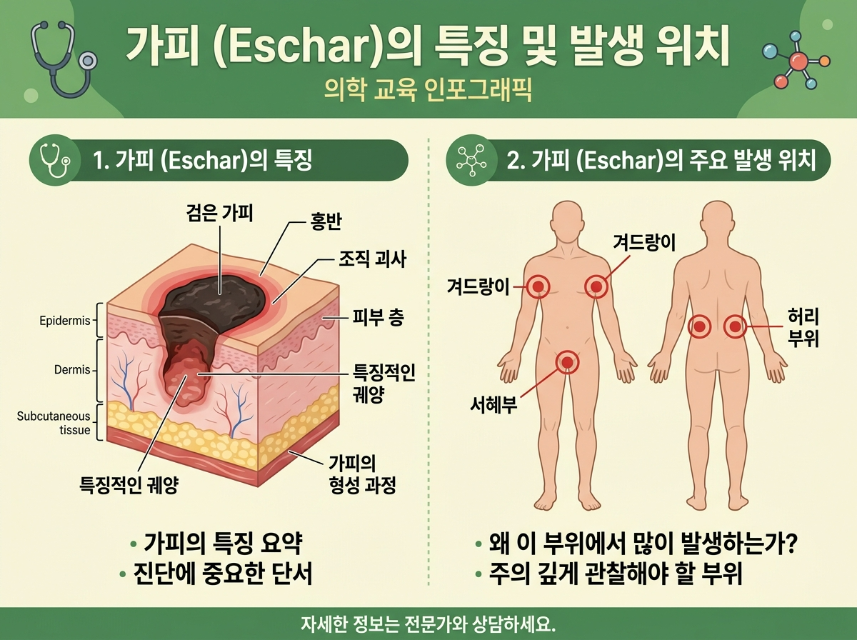 쯔쯔가무시병 가피 eschar 호발 부위