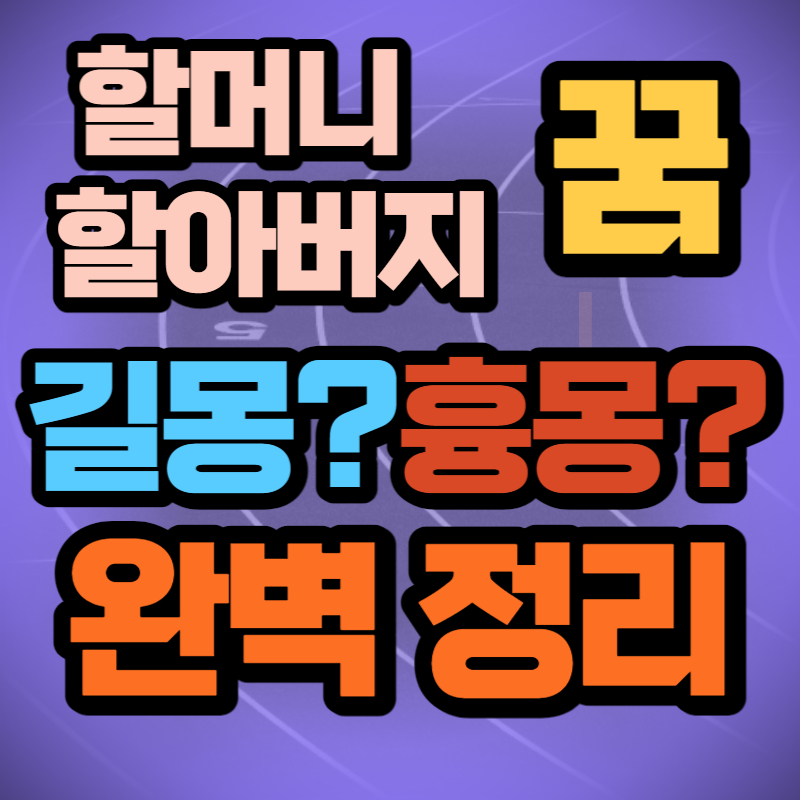 할머니 할아버지 꿈 (1)
