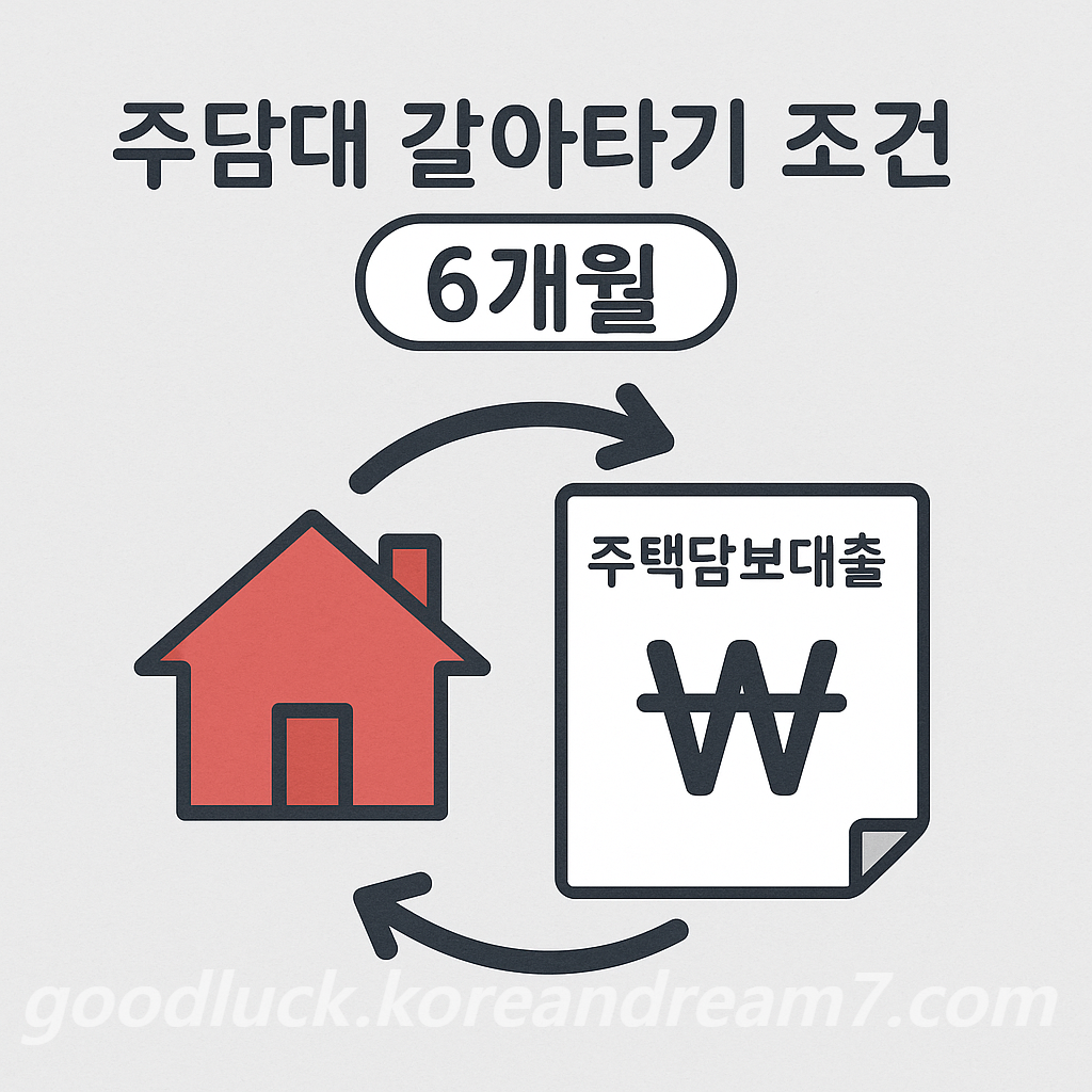 주담대 갈아타기 조건 6개월