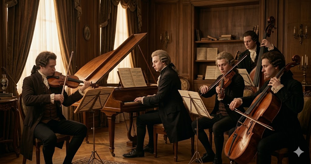 슈베르트 피아노5중주 연주 모습