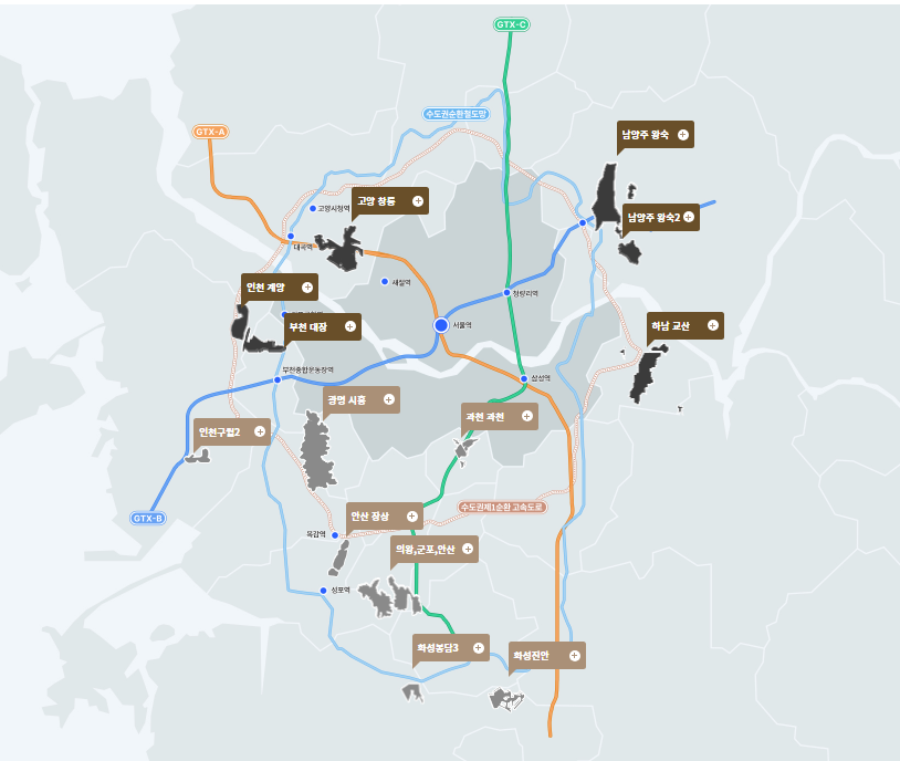 3기 신도시 위치