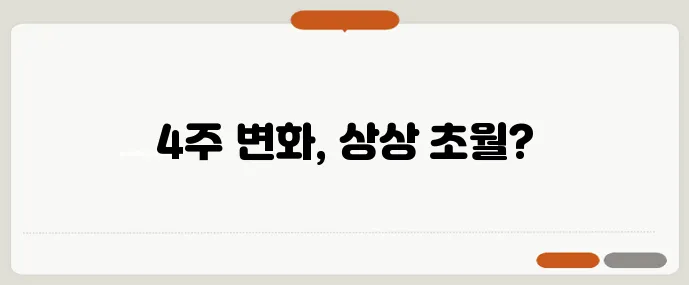 GLP-1 주사 다이어트 4주 실제 체중 변화 데이터 놀랍네요!