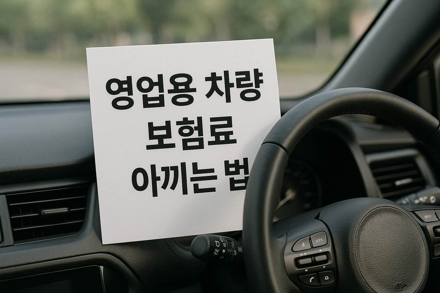 영업용 차량 보험료 아끼는 법 완벽 가이드 관련 사진