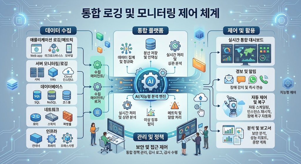 SIEM 솔루션과 연동되어 불변 백업의 변경 이력을 실시간으로 모니터링하는 제어 체계가 표현