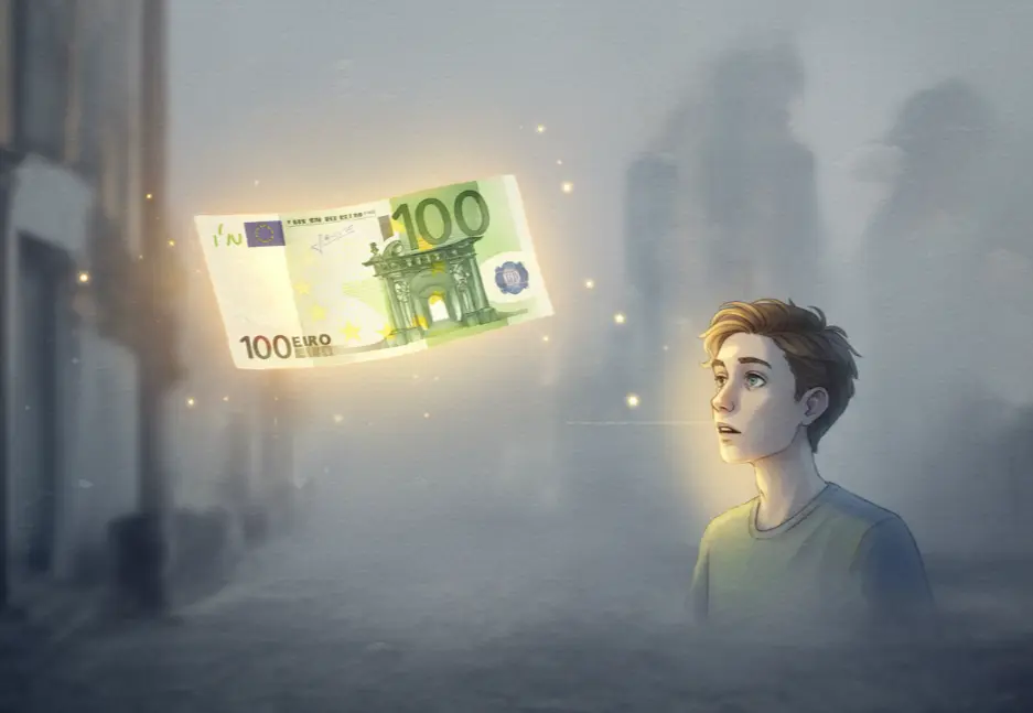 하늘에서 돈이 떨어지는 꿈