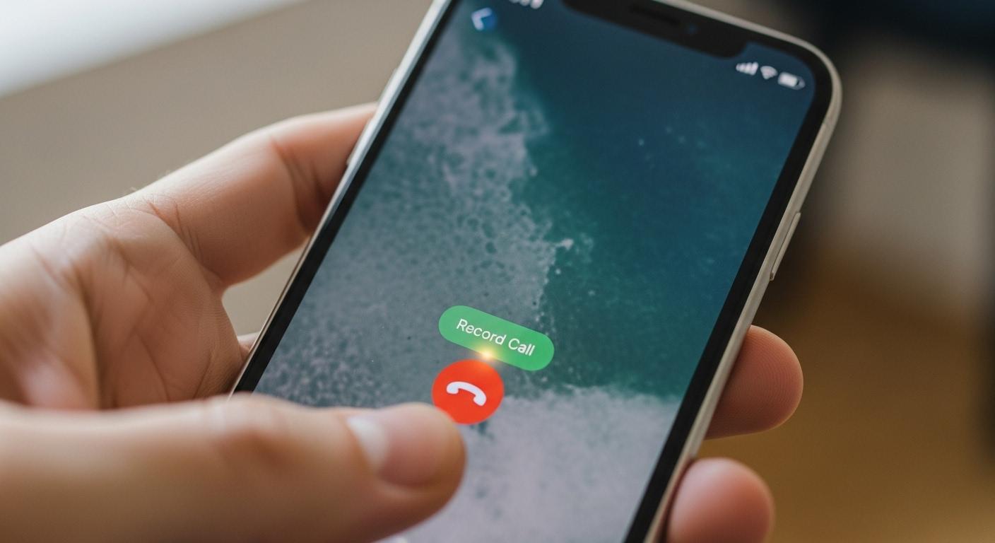 아이폰 통화 녹음 스위치