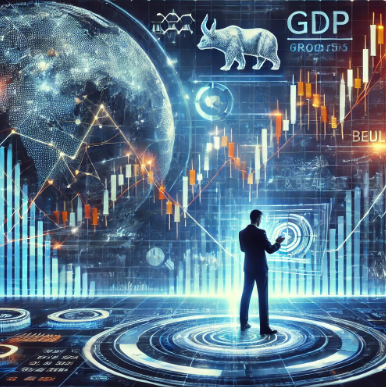 주식시장의 핵심 포인트를 시각적으로 표현한 이미지