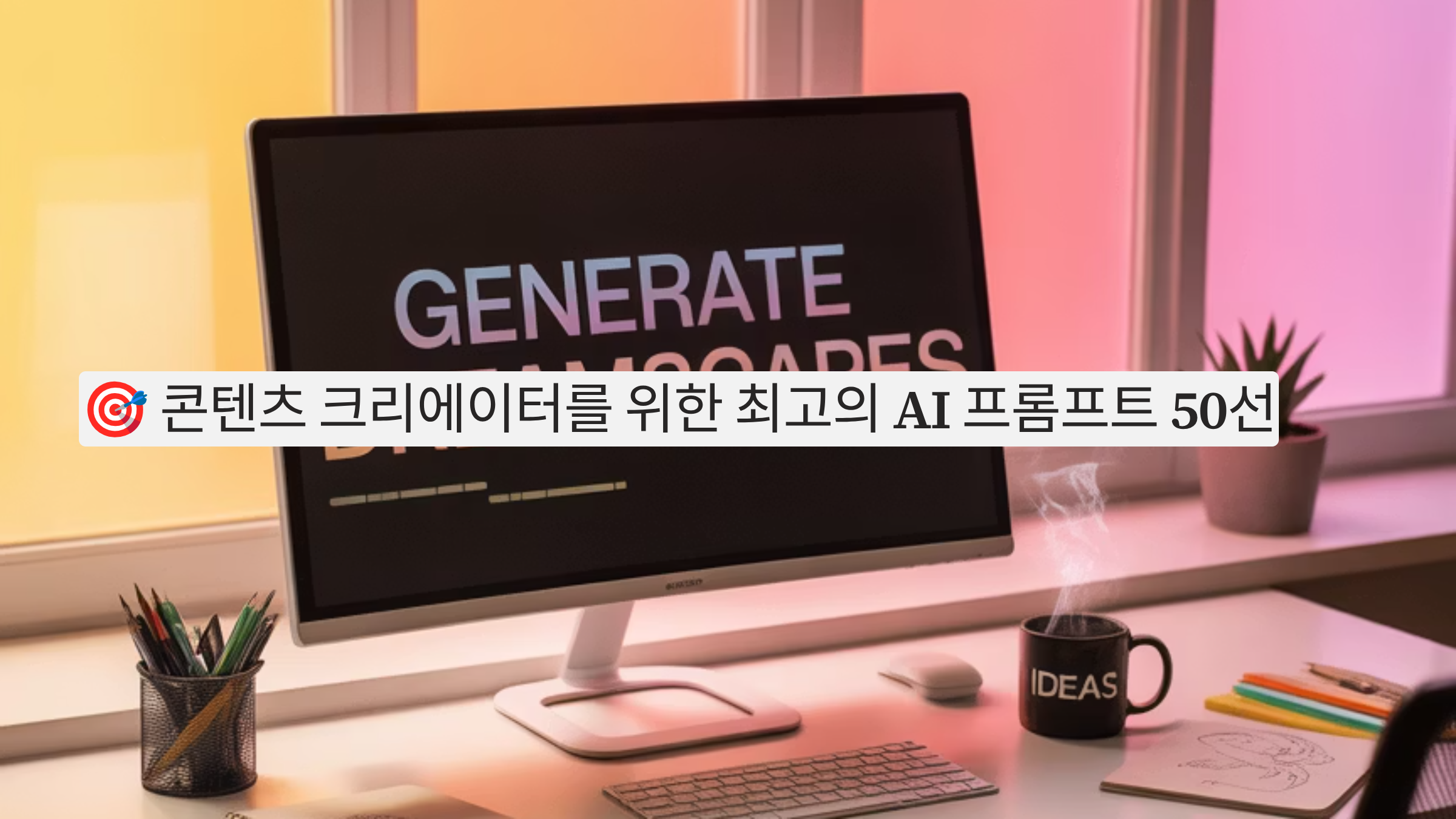 콘텐츠 크리에이터를 위한 최고의 AI 프롬프트 50선