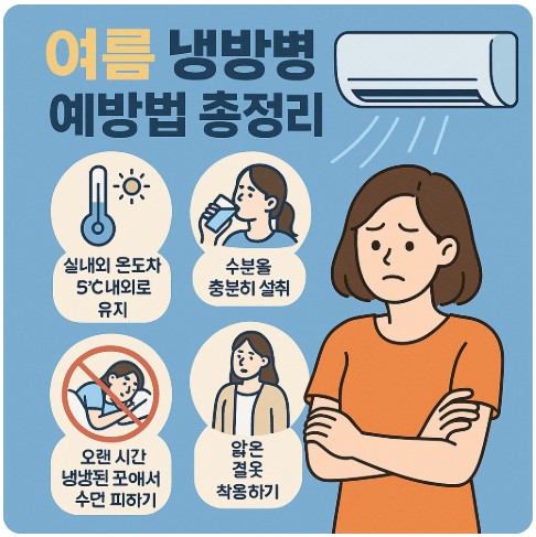여름철 냉방병 예방 법 정리 이미지