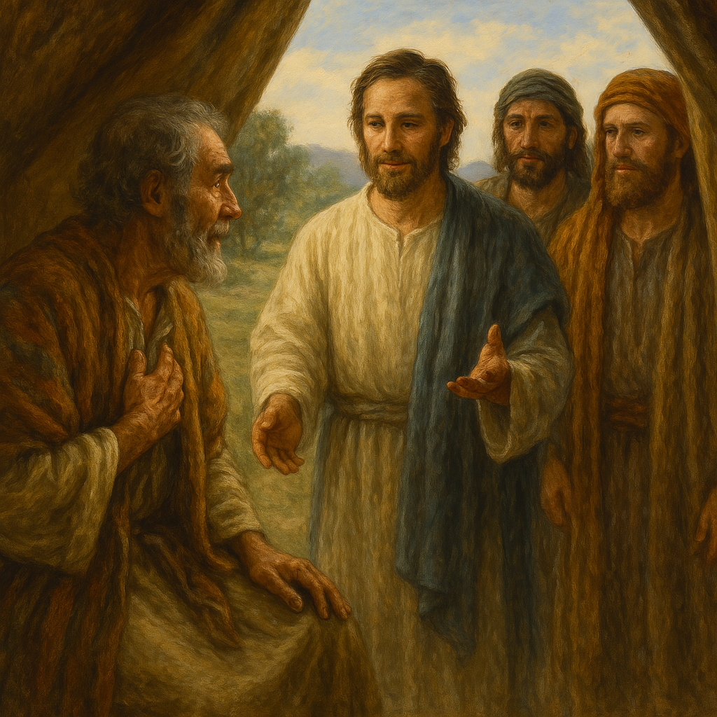 창 18:2-3 말씀을 통해 아브라함이 하나님의 사람들을 바로 알아보고 극진히 대접할 수 있었던 것은 아브라함이 믿음의 시야를 가지고 나타나는 상황을 바라보았고, 하나님의 일하심을 믿었기 때문임을 묵상하며, 저도 오늘 만나고 접하는 모든 사람들을 극진히 대우하며 믿음의 시야로 그들을 대하고 하나님의 음성을 듣는 시도를 하는 모습입니다^^